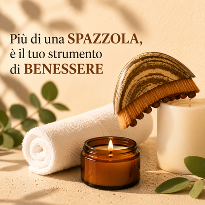 Spazzola per drenaggio linfatico del viso