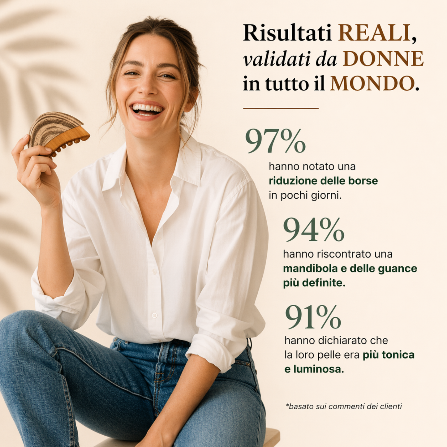 Spazzola per drenaggio linfatico del viso