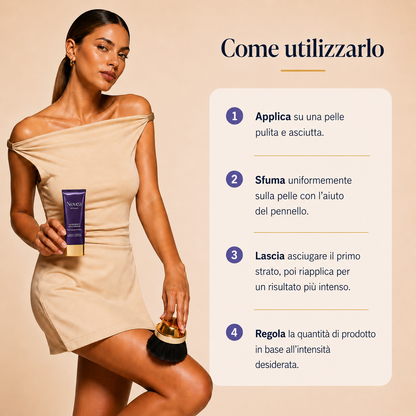 Correttore colorato effetto abbronzante per il corpo