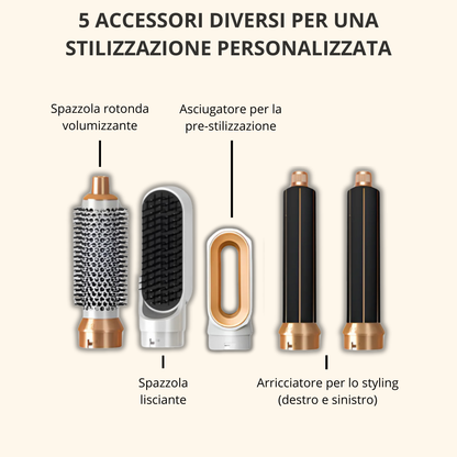NOVEA MILANO® – Styler per capelli multifunzione 5-in-1 + E-book OMAGGIO