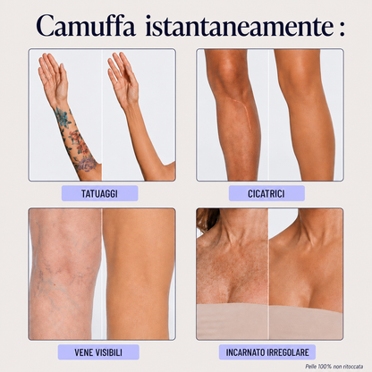 Correttore colorato effetto abbronzante per il corpo