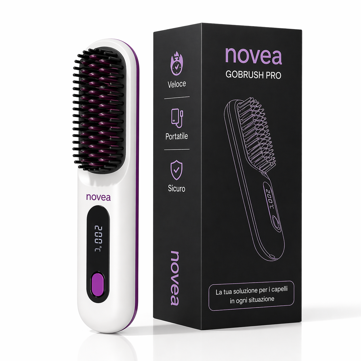 Spazzola Novea per Capelli Corti