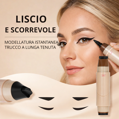 Eyeliner doppia ala rotante