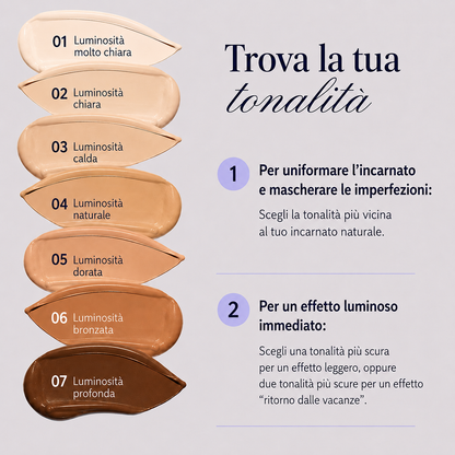 Correttore colorato effetto abbronzante per il corpo