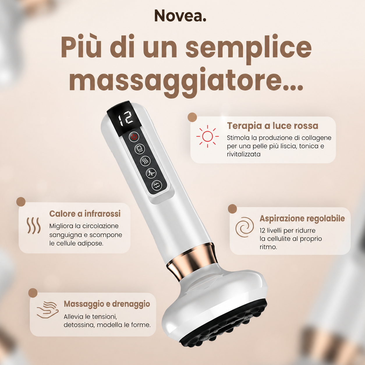Novea - Massaggiatore Anti-Cellulite