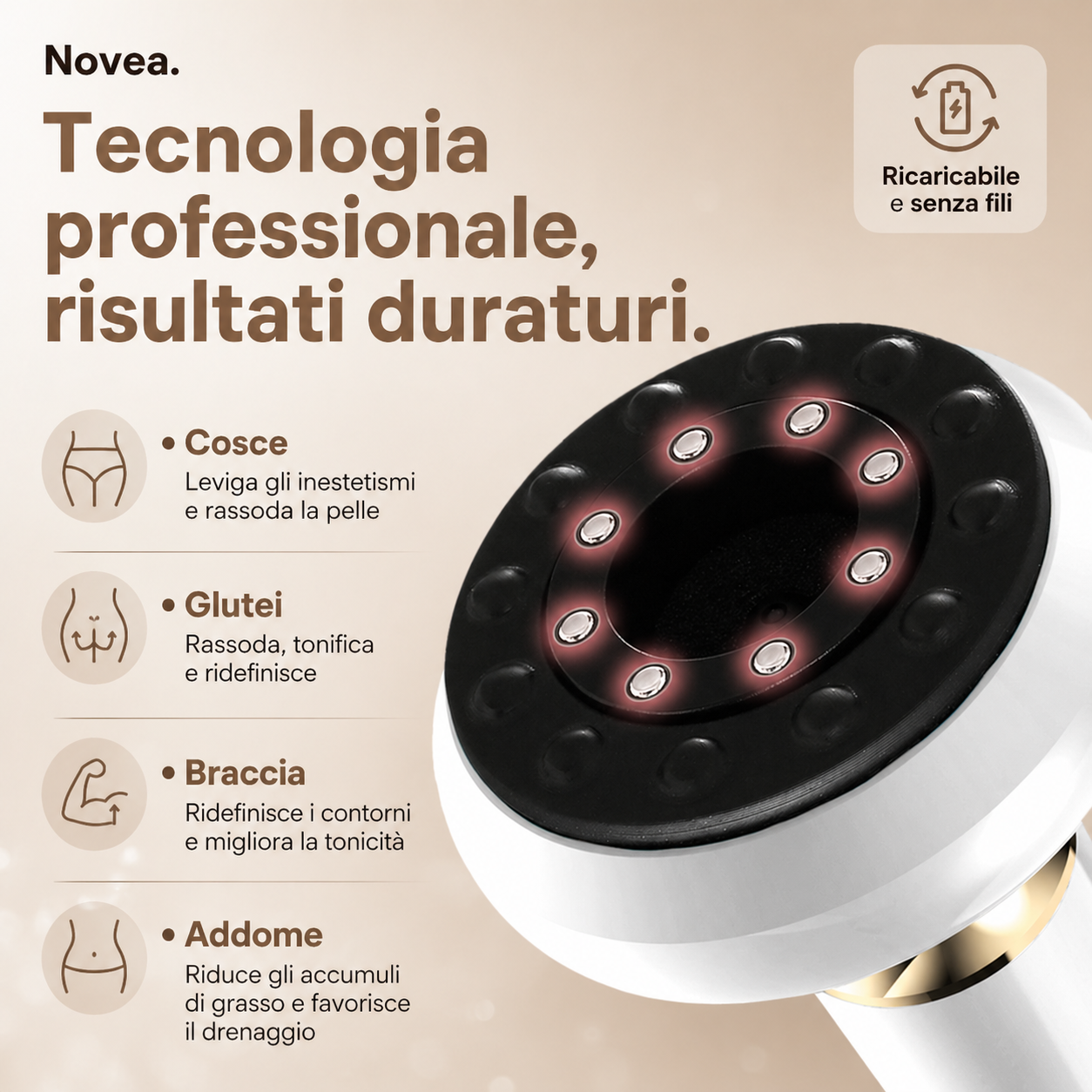 Novea - Massaggiatore Anti-Cellulite