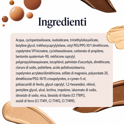 Correttore colorato effetto abbronzante per il corpo