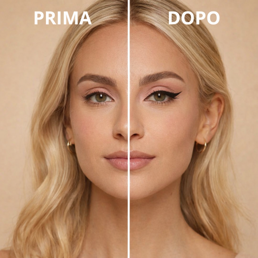 Eyeliner doppia ala rotante