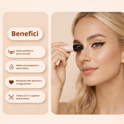 Eyeliner doppia ala rotante